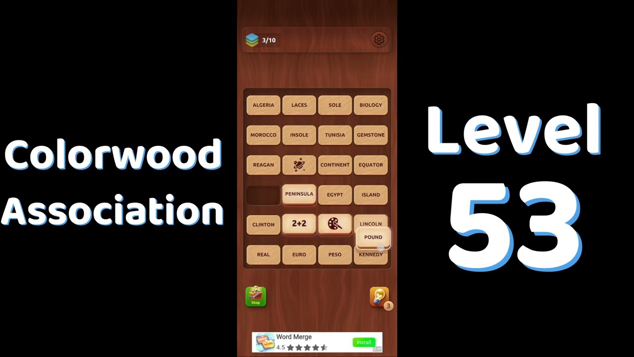 Colorwood Associations Level 53 Answers 🌈🧠 | Relaxing Word Association Puzzle | solutionguruji