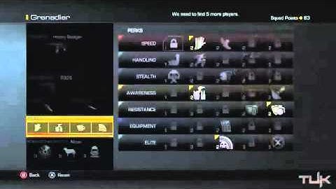 CoD Ghosts FULL Create a Class System Menu + Soldier Customization Menu!1