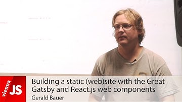 Building a static (web)site with the Great Gatsby and React.js web components