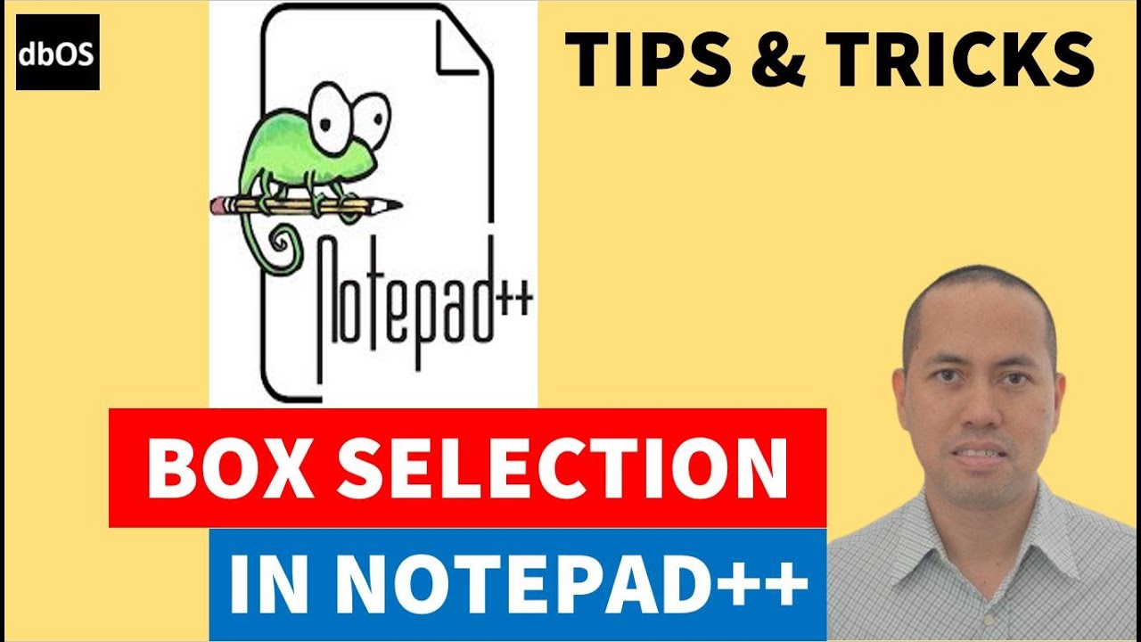 Box selection in Notepad++ - YouTube
