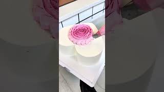 The process of making the Internet celebrity gradient heart cake!  Cake tutorial Learn baking with