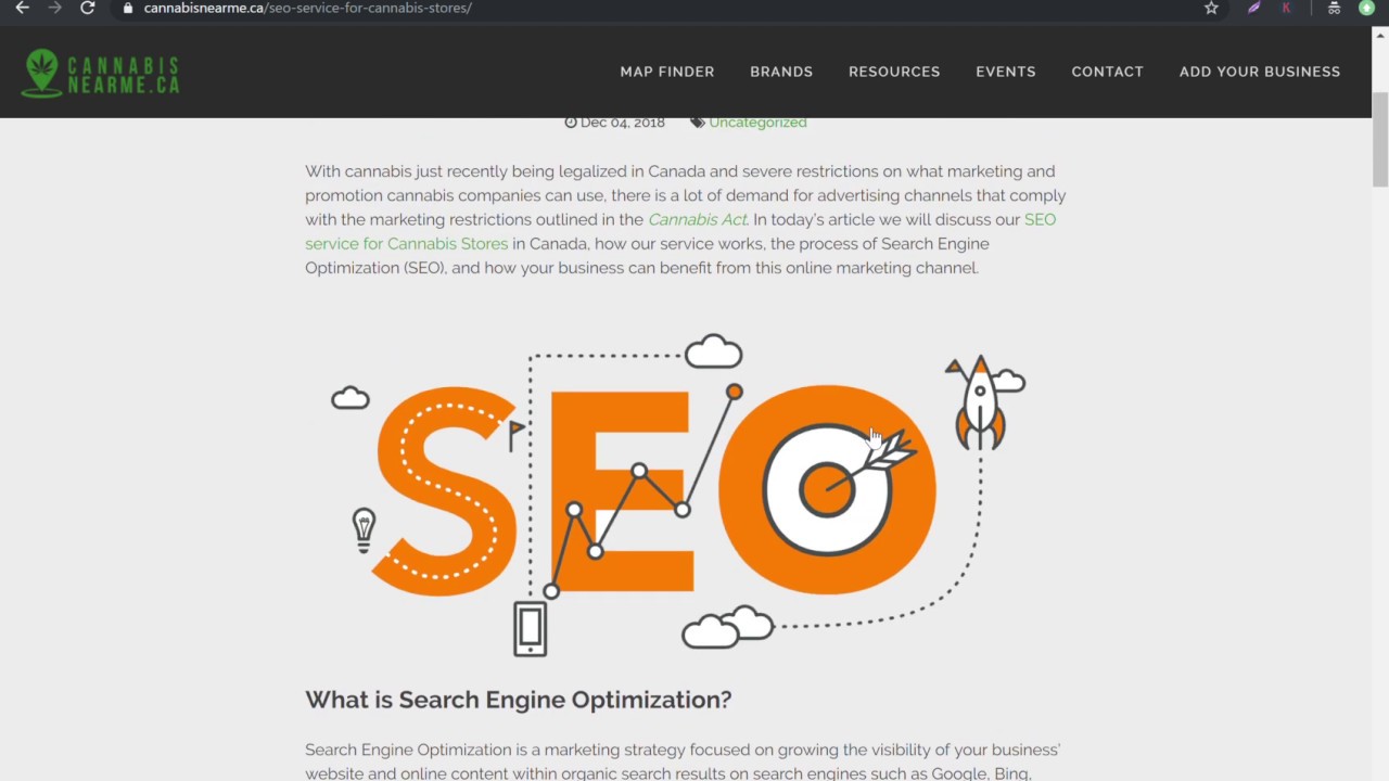 The Best SEO Service for Cannabis Stores | CannabisNearMe.ca