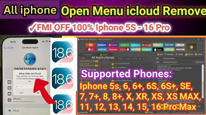 New Method FMI OFF ICLOUD Open Menu Supported All IOS and Devices with Unlock Tool | ip 12 pro max