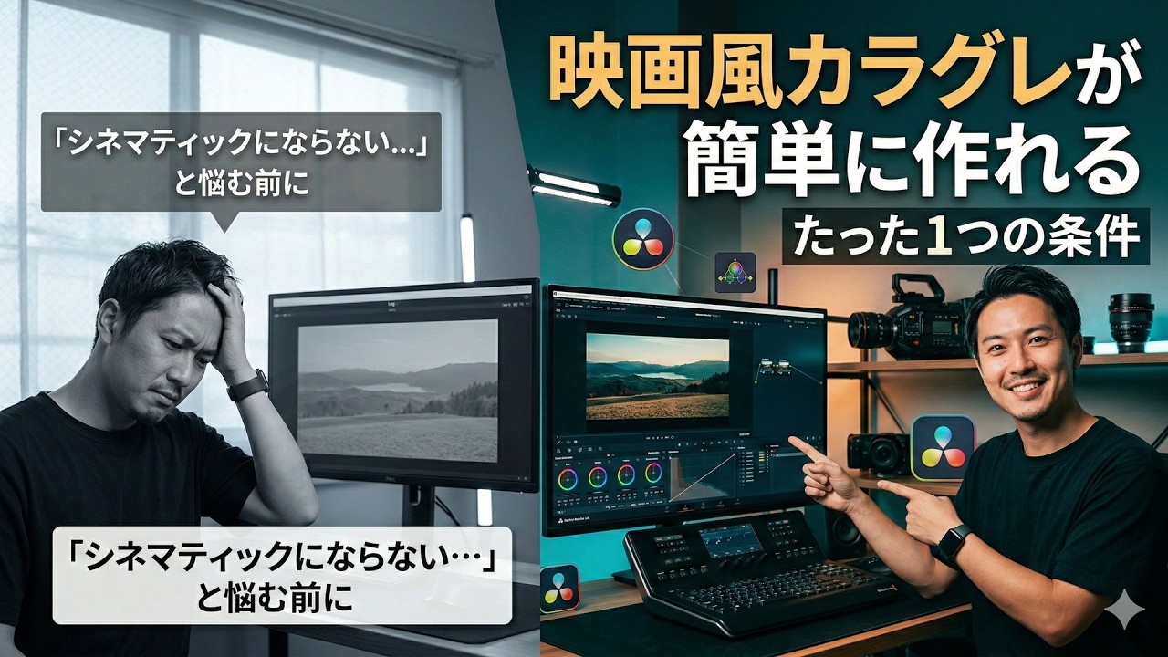 「シネマティックにならない…」と悩む前に。映画風カラグレが簡単に作れるたった1つの条件