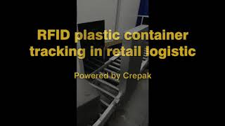 RFID plastic container tracking in supply chain management in seafood supermarket