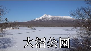 雪景色の大沼公園 北海道  Onuma Park Hokkaido in Winter