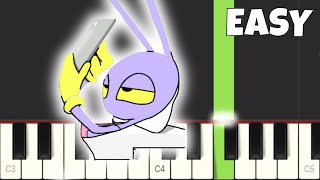 The Best Alarm Clock Ever - EASY Piano Tutorial - The Amazing Digital Circus MEME