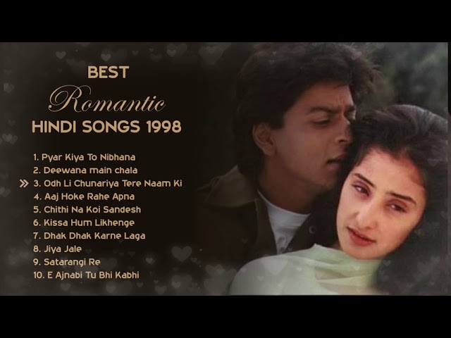 💕 1998 LOVE ❤️ TOP HEART TOUCHING ROMANTIC JUKEBOX | BEST BOLLYWOOD HINDI SONGS || HITS COLLECTION class=