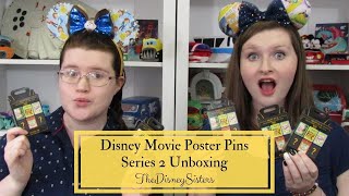 Disney Movie Poster Series 2 Mystery Pin Unboxing - TheDisneySisters
