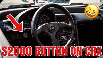 How to install a S2000 push start button on a Honda CRX