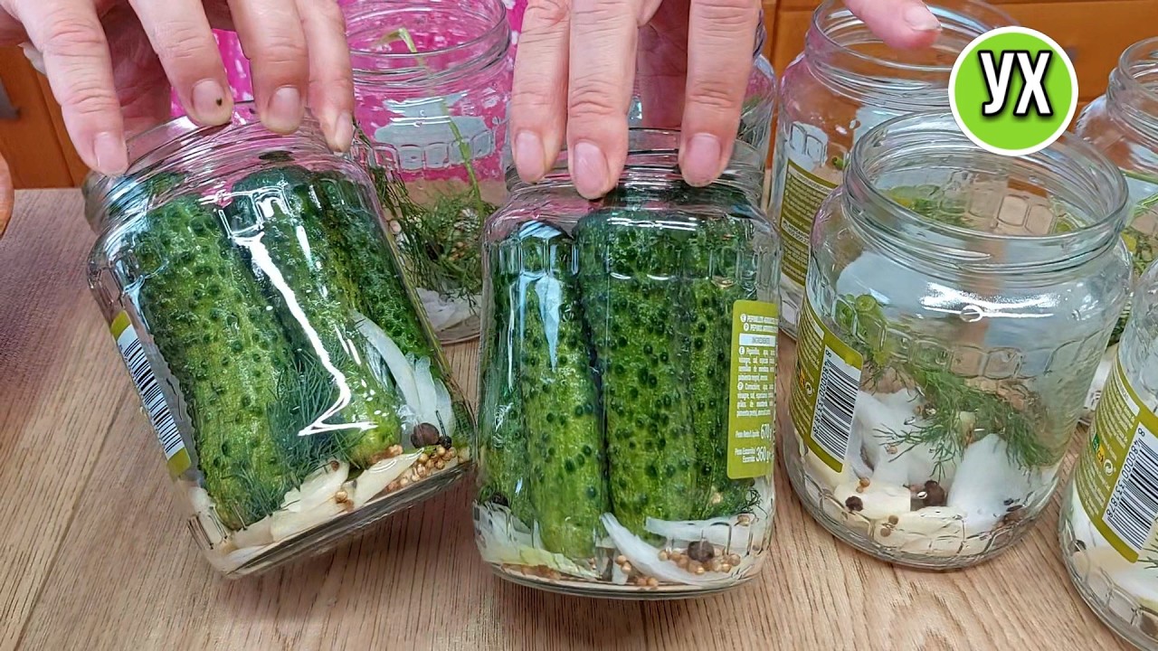 Зимой съели ВСЕ 20 банок! Открываю сезон заготовок вкусными хрустящими огурчиками 👍