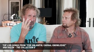 Sammy Hagar Michael Anthony On The Top Live Songs From For Unlawful Carnal Knowledge