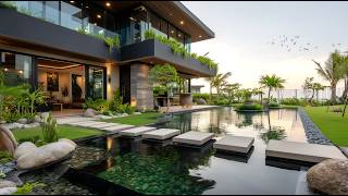 Ultimate Tropical Luxury Home Tour | Indoor Koi Pond, Waterfall & Zen Garden Paradise screenshot 5