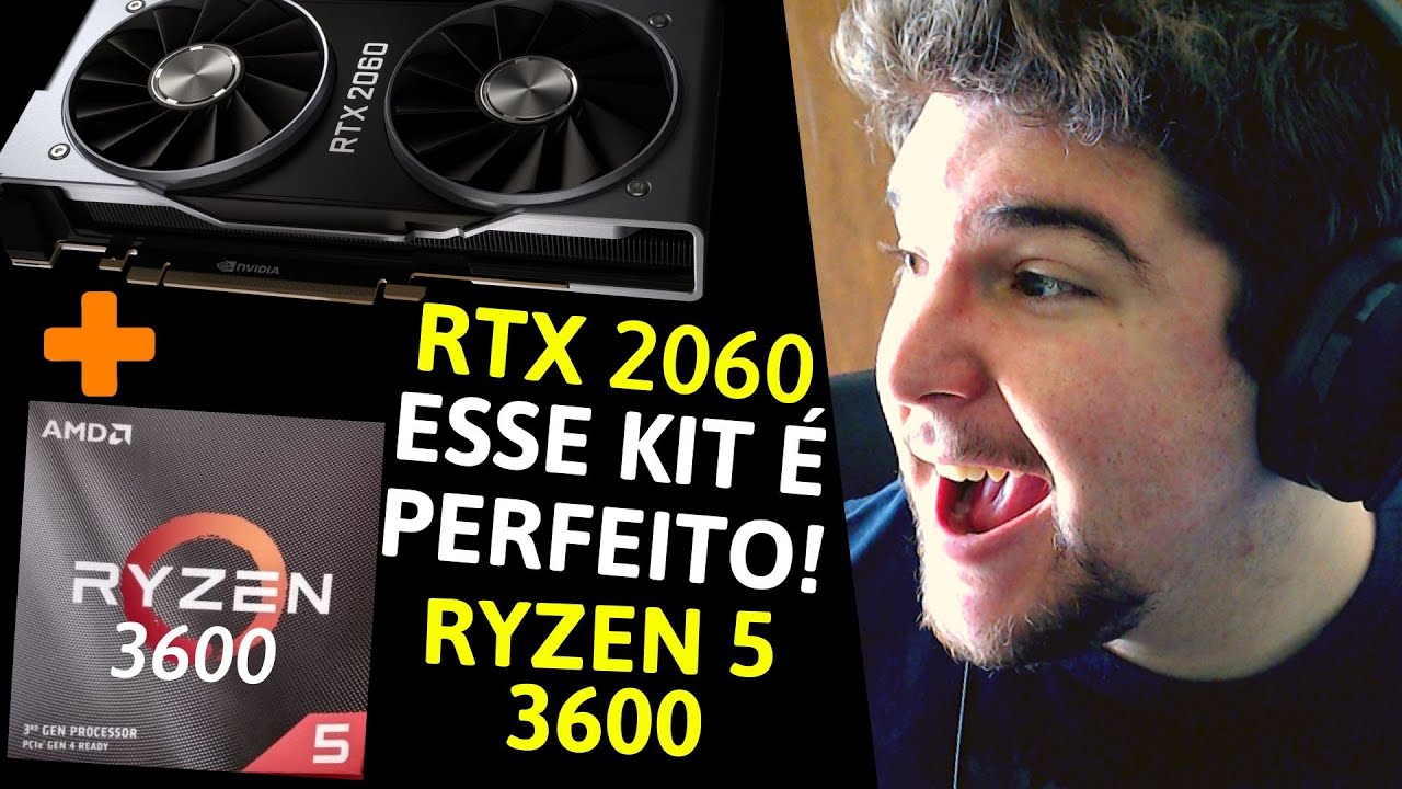 PC 2020: RYZEN 5 3600 + RTX 2060 | FAZ 144 FPS ? PC PERFEITO PRA
