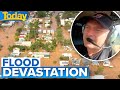 Karl tours floodravaged towns from the sky as picture of devastation emerges  today show australia