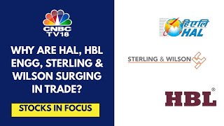 Order Win Boost For HAL, HBL Engineering, Sterling & Wilson Renewable | CNBC TV18