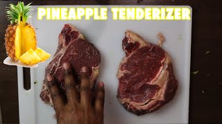 HUSTLE HAX EPISODE 5 (USING PINEAPPLE TO TENDERIZE RIBEYE STEAKS, AND VACUSEAL WITHOUT A FOOD SAVER)