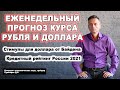 Прогноз курса рубля и доллара | Стимулы для курса доллара от Байдена | Кредитный рейтинг России 2021