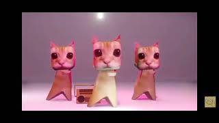 Бумажные коты танцуют под песню Куми Куми Лака лака