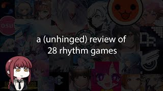 a (unhinged) review of 28 rhythm games