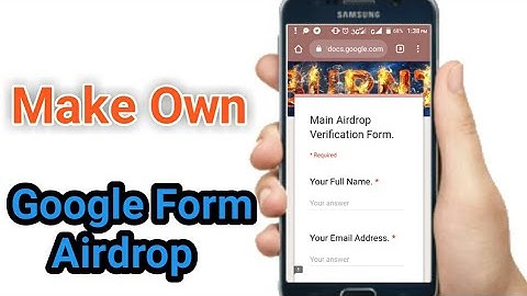 How To Create Google Form Airdrop | Create own Airdrop | Radiant