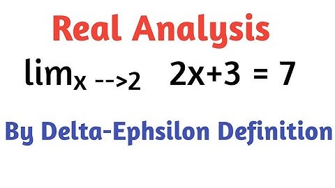 Finding Limit of a function by ephsilon delta definition
