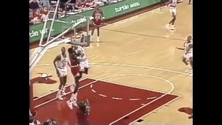Horace Grant Punches One Over Manute Bol