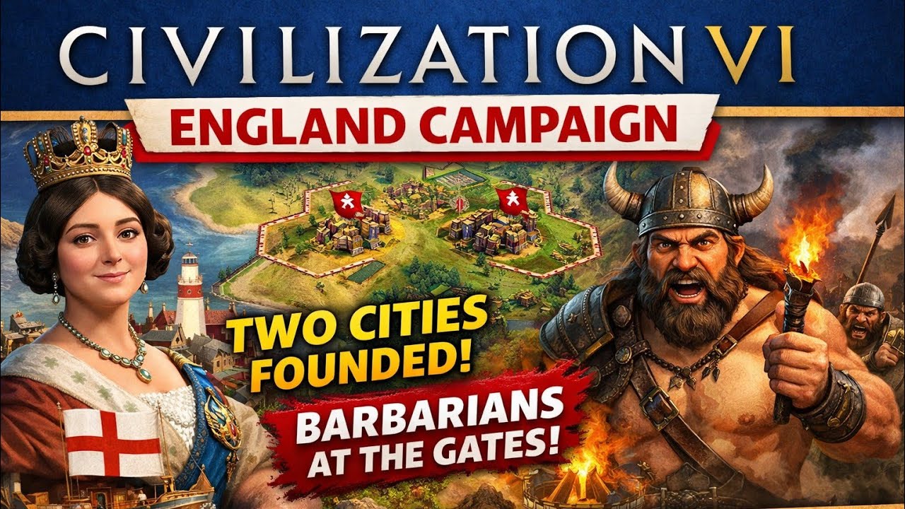 Civilization VI England Gameplay | Prince Difficulty | Episode 2 | PS4 Commentary