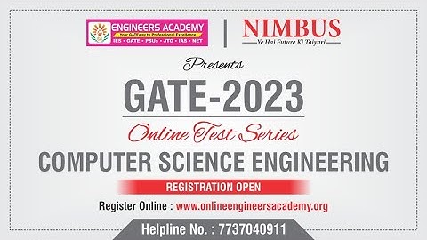 GATE 2023 Online Test Series | Free Online Mock Test | Computer Science Engineering #OTS