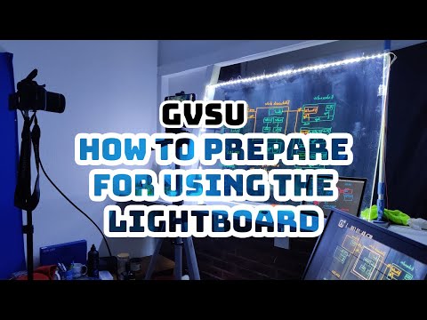How to Prepare for using the Lightboard | GVSU Digital Studio