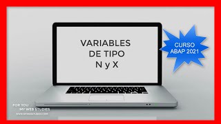  CURSO ABAP : VARIABLES TIPO N Y X  OFERTA ESPECIAL CURSO COMPLETO POR 5€ 