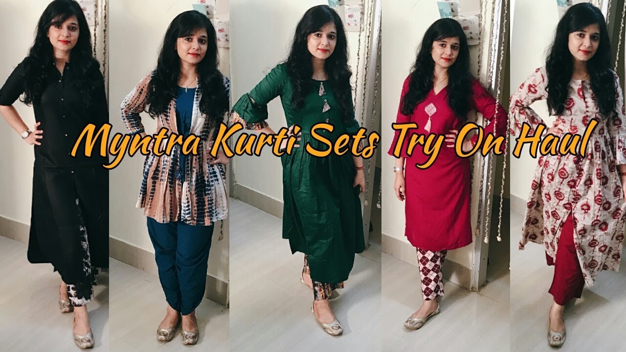 Myntra Kurti SetsKurti Sets Under 1000/Myntra kurti Palazzo,Pant And