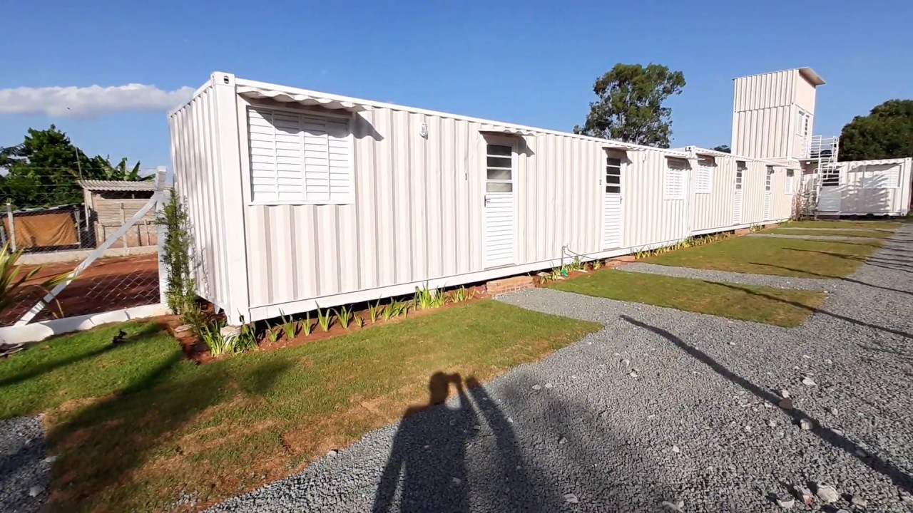 Condomínio de container para locação Azul Containers YouTube