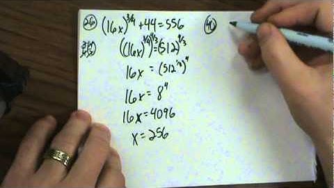 6.6: Solving radical equations (sample problems 1)