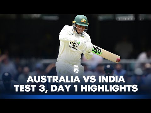 Australia v India - Third Test, Day 1 Highlights I 14/12/24 I Fox Cricket