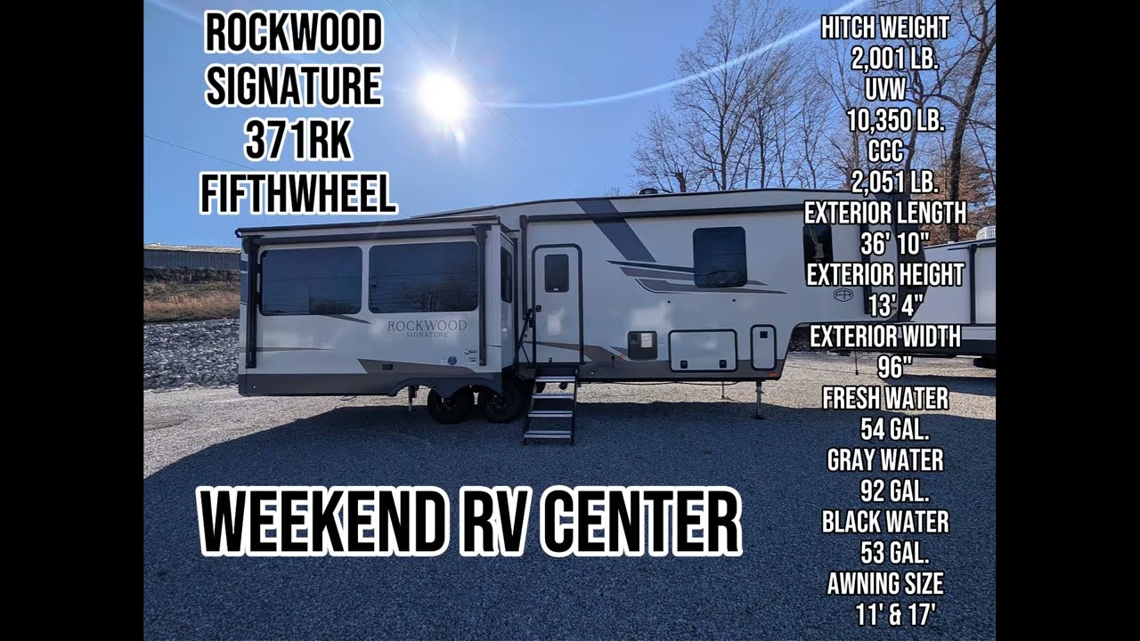 Luxury camping and traveling in style!!! Rockwood 371RK Signature Fifth Wheel at Weekend RV Center
