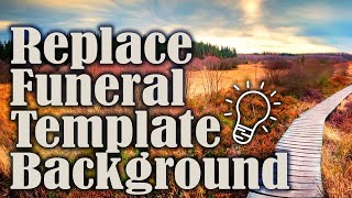 Replace Change Funeral Program Template Background