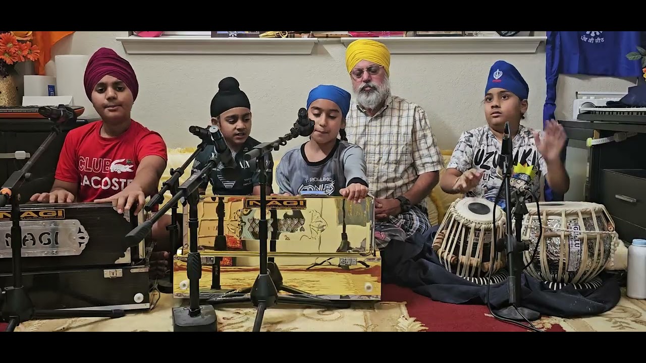 Gagan Damama Bajyo, Singh And Kaur Jatha Sehaj Kaur Sukhman Karman Gurmehar Singh Mohan Singh USA 