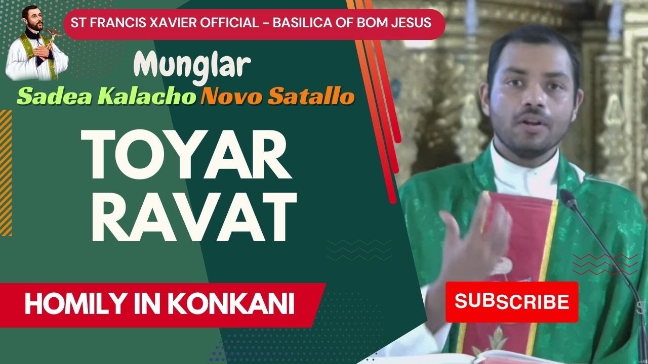 Toyar Ravat 🙏 Homily in Konkani 🙏 4 June 2024 #homilies #faith #bible # ...