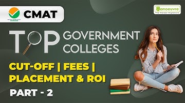 TOP GOVERNMENT COLLEGES THROUGH CMAT | Cut-Off | Fees | Placement & ROI - Part 2