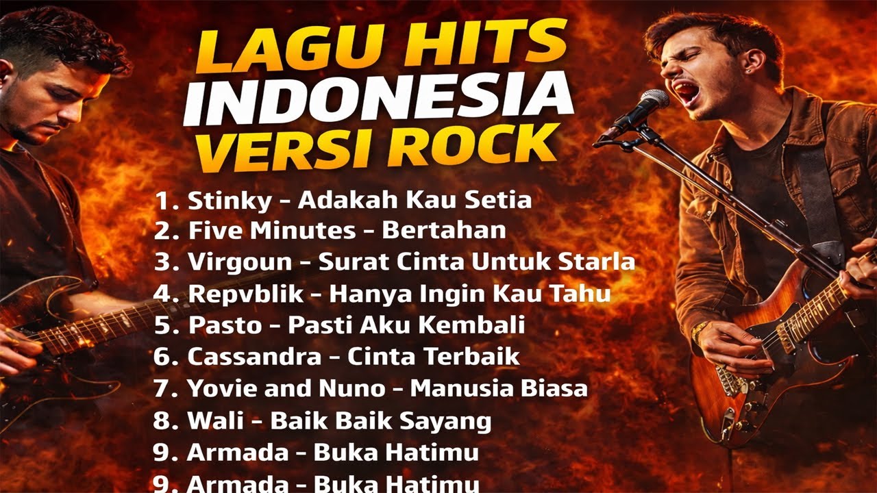 Kumpulan Lagu Indonesia Versi Rock 🔥 Cover Nada Hati Vol. 3