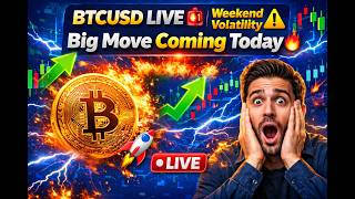 BTCUSD LIVE TRADE | Big Move Coming Today | Saturday Special | Smart Money Trap Ahead