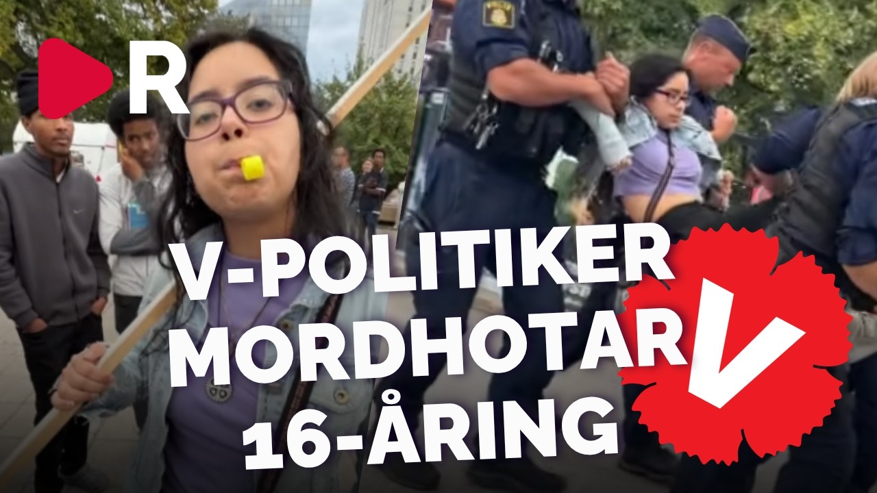 Här mordhotar V-politikern 16-årig sverigedemokrat
