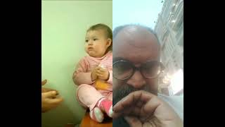 #Baby is #fighting with her #father for the #computer #Cemre #Karahasan #ViralWe would be very happy