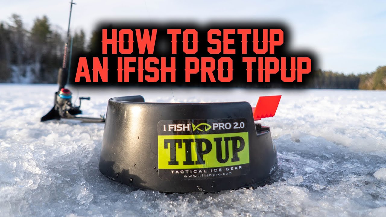 ICE FISHING For PERCH & NORTHERN PIKE - How To Properly Setup An iFishPro Tip  Up!!IceFishing ONTARIO 