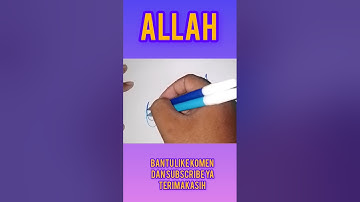 TUTORIAL MENULIS KALIGRAFI LAFADZ ALLAH DENGAN MENGGUNAKAN DUA SPIDOL