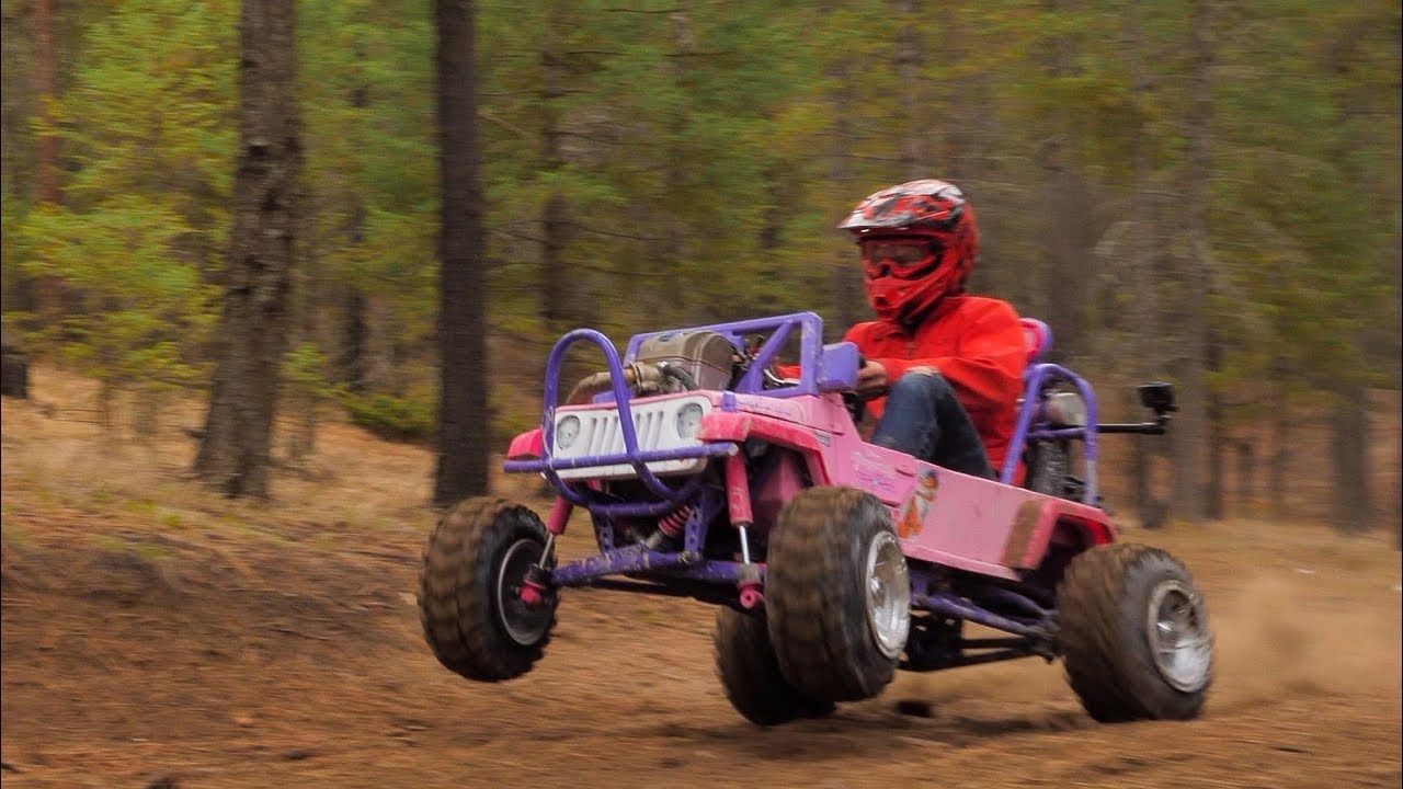 50HP Barbie Jeep Full Send! - YouTube