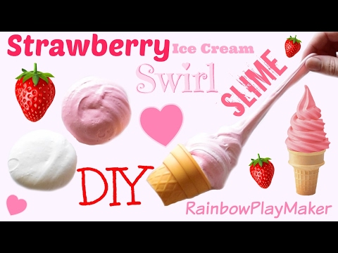 DIY SOFT SERVE STRAWBERRY ICE CREAM SWIRL SLIME !!! CLAY MIXING How to Video - DIY SOFT SERVE STRAWBERRY ICE CREAM SWIRL SLIME !!! CLAY MIXING How to Video