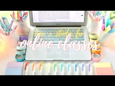 How I study and prepare for online classes 💻✨10 tips