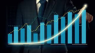 Businessman Draw Finance Allusive Graph Chart Showing Business Profit Growth stock videos